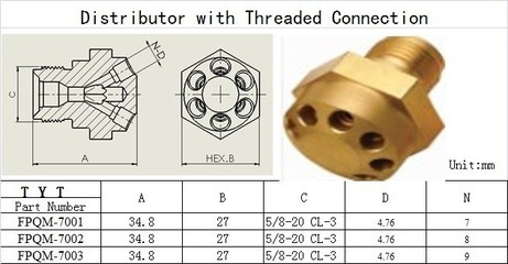 【制冷配件分液頭 分配器】價格,廠家,圖片,其他網絡設備,上海亭堰流體節能元件-